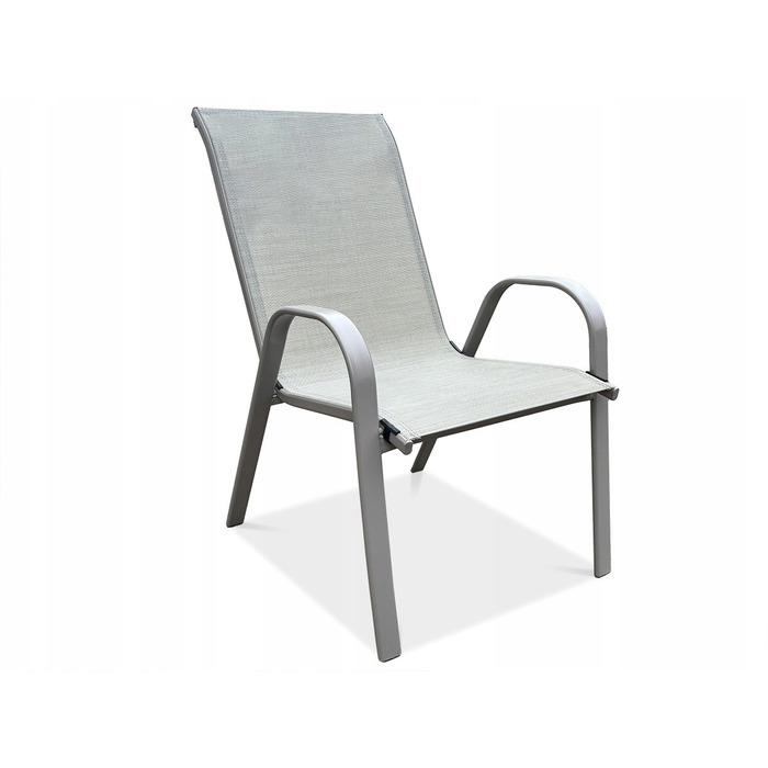 Комплект садових металевих меблів Focus Garden обідній, бежевий, 7 предметів