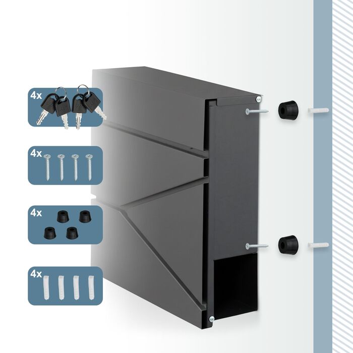 Скріпка Relaxdays з відсіком для газет