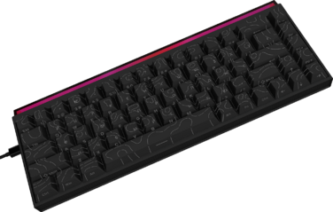 Дротова механічна клавіатура Ajazz NK68 Red switches Side Contour Black (NK68-R-S-B)