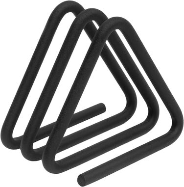 Тримач для серветок, для кухні, трикутний геометричний дизайн метал, застосувати домашню кухню ресторан для пікніка вечірка (чорний)