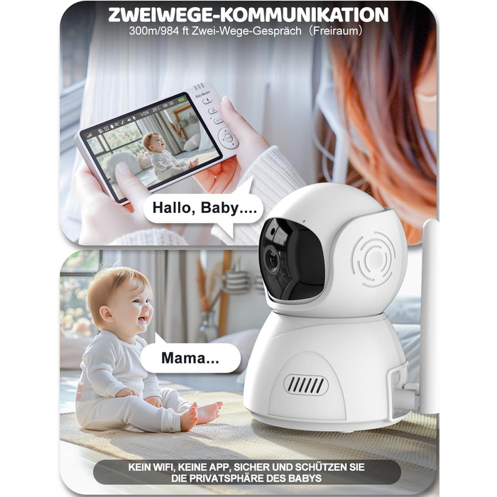 Відеоняня BURNNOVE з камерою 5