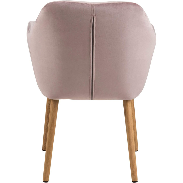 AC Design Furniture Стілець для їдальні Wendy, 57x61x83 см, Флаконно-зелений/Дуб, Велюр/Дуб