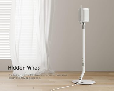 Підставка для колонки FITUEYES Design, регульована висота, металева, білий колір (2 шт.)