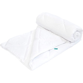 Пухова ковдра 135x200 см – середньої теплоти, мікрофібра, сертифікат Oeko-Tex, для алергіків, дихаюча, виготовлена в ЄС, пральна, ковдра 135x200