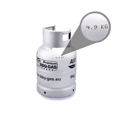 Газовий балон Alugas Premium для барбекю 8 кг (пропан) - гриль, кемпінг