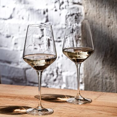 Великі келихи для білого вина KROSNO / набір з 6 / 390 мл / Авангардна колекція / ідеально підходить для дому ресторанів і вечірок / з