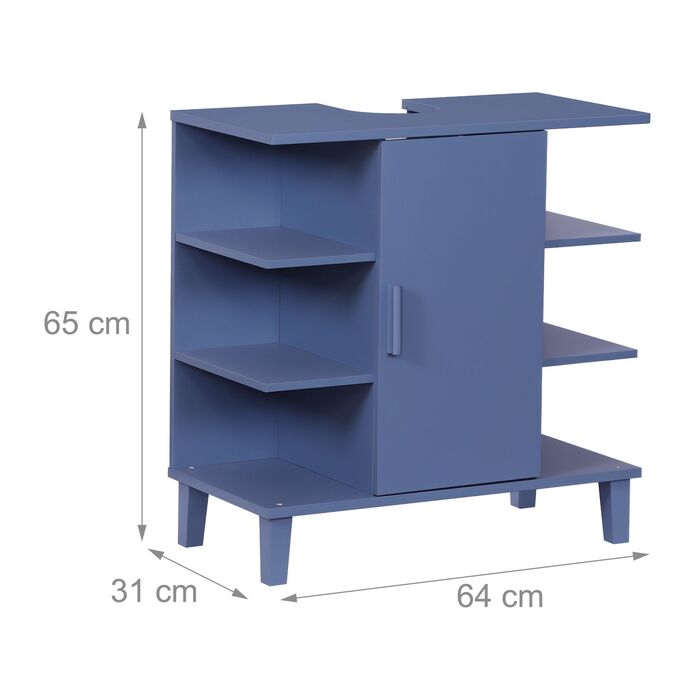 Підставка під раковину Relaxdays з дверцятами та полицями