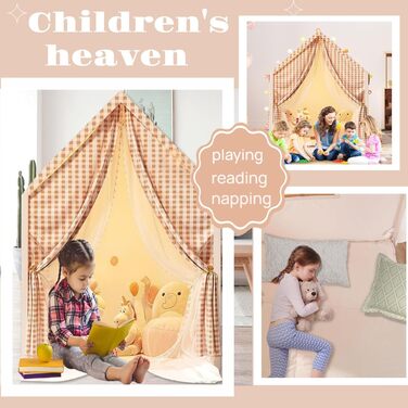 Дитячий намет для гри в приміщенні JRUKM, ігровий будиночок для дівчаток та хлопчиків, намет-ігровий будиночок для дитячої кімнати, ігри та читання, хакі