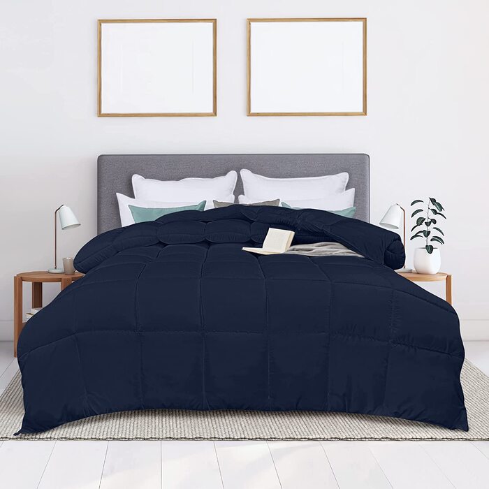 Комплект постільної білизни Utopia Bedding: ковдра 200x200 см, поліестер 350 GSM (білий)