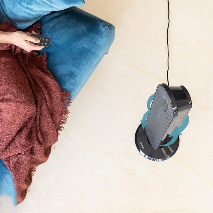 Керамічний обігрівач Cecotec Ready Warm 10100 Smart Ceramic. 2200 Вт, LED-дисплей, 3 режими, термостат, захист від перекидання, захист від перегріву, осциляція. Білий (пульт дистанційного керування + сенсорне управління + Max)