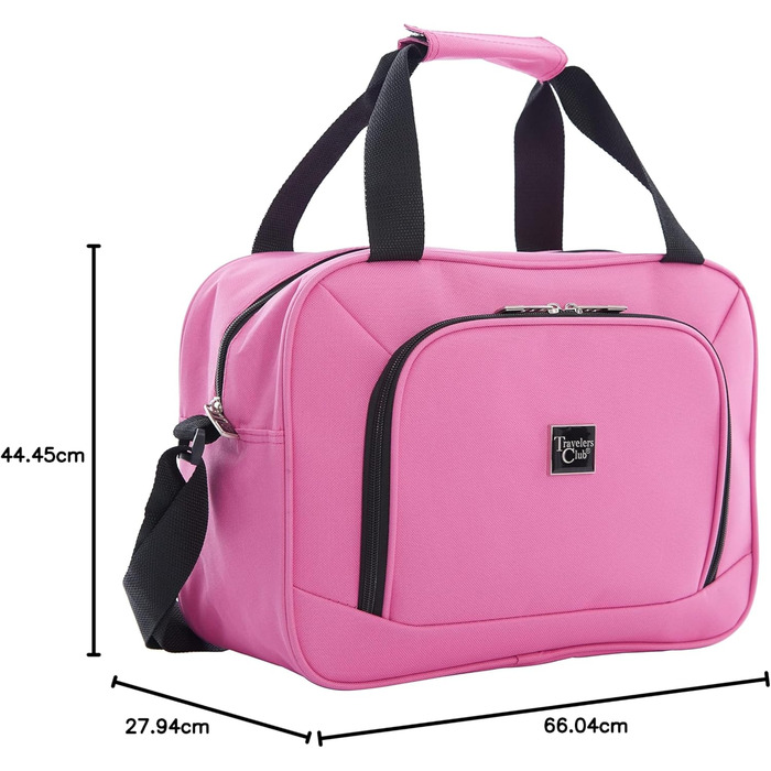 Набір валіз Travelers Club Midtown Hardside, Bubble Gum (рожевий)