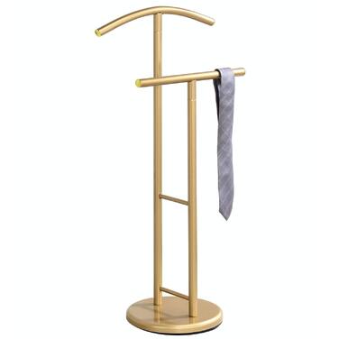 Стойка для одягу IDIMEX LAURENZ - металева золота, з вішалкою для штанів
