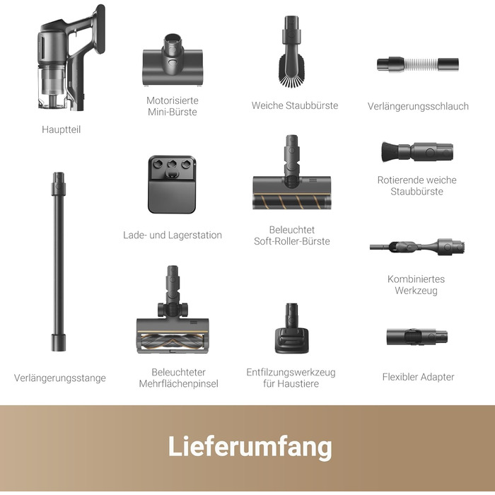 Dreame Z30 Бездротовий пилосос вертикальний, 28000 Па, 310 Вт, 90 хв, технологія Dust-Reveal, насадка для шерсті тварин, для різних поверхонь, з автовизначенням забруднень