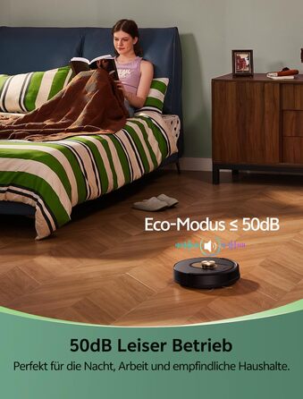 Робот-пилосос Vexilar з функцією миття підлоги, 8000Pa, LiDAR-навігація, 5 карт, 180 хв роботи, 50dB, керування через додаток та голосовий помічник, для твердих поверхонь та килимів, золотий