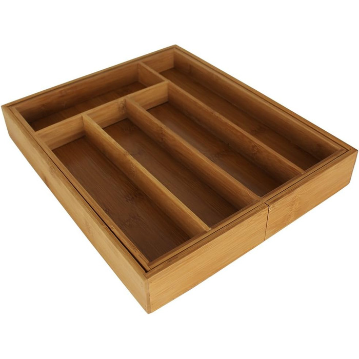 Бамбуковий лоток для столових приборів TW24 33,5x45x5 см коричневий