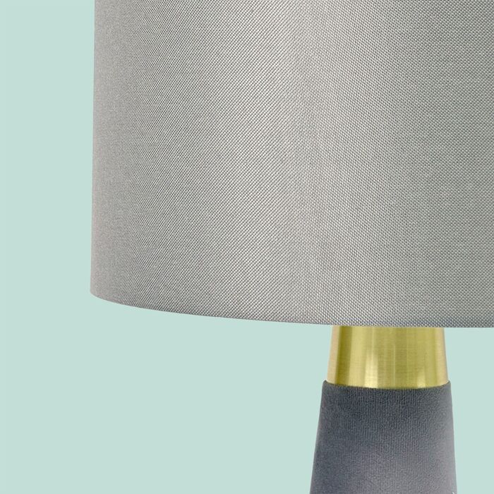 Лампа настільна Relaxdays з оксамитом та льоном
