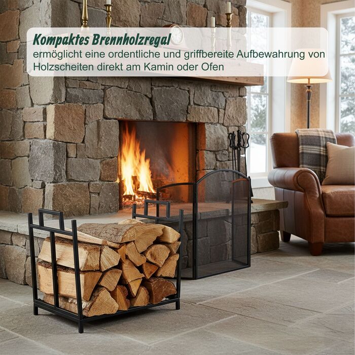 Підставка для дров Relaxdays складна металева