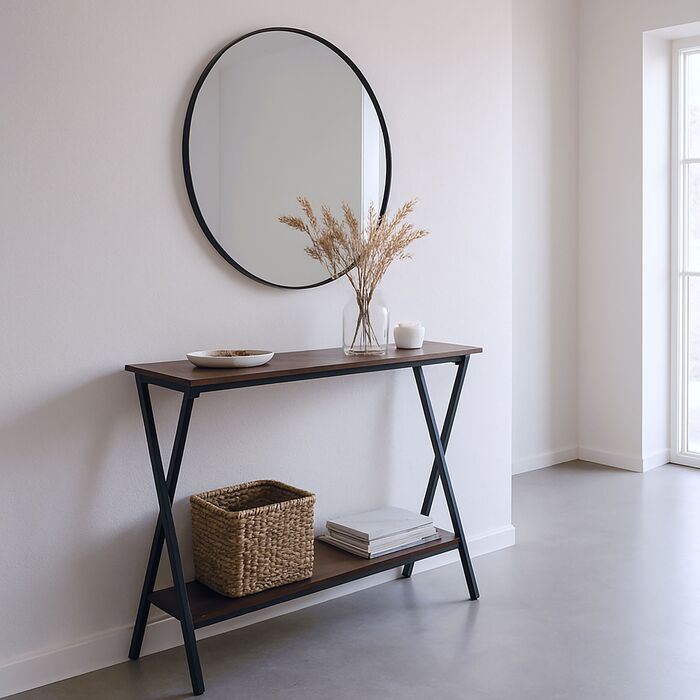 Столик консольний Relaxdays в індустріальному стилі, 100x30 см