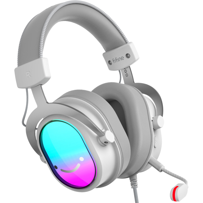 Навушники Fifine H16 7.1 White RGB