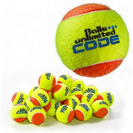 Куля. безлімітний синій тенісний м'яч з кодом, тренувальні м'ячі без тиску-мішечки по 60 шт. -Жовтий / Помаранчевий