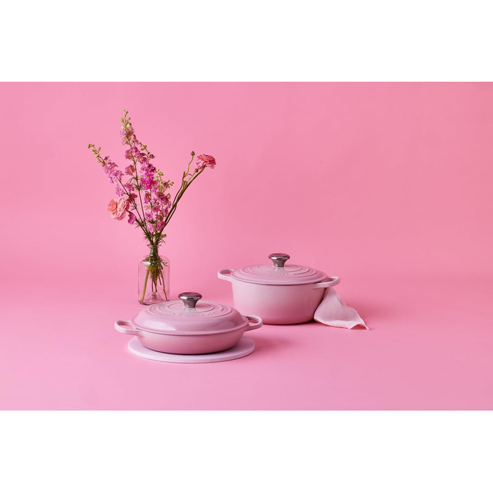 Le Creuset Signature Чавунний горщик Gourmet, Ø 30 см, 3,5 л, для всіх плит (включно з індукцією), Рожевий Shell, 21180307774430