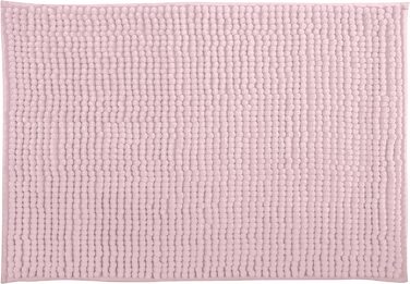 Килимок для ванної MSV килимок для ванної килимок для душу синель килимок для ванної з високим ворсом 60x90 см- (пастельно-рожевий, 50x80 см)