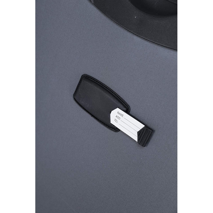 Набір валіз Beibye з тканини, сірий, з передніми кишенями та розширенням об'єму