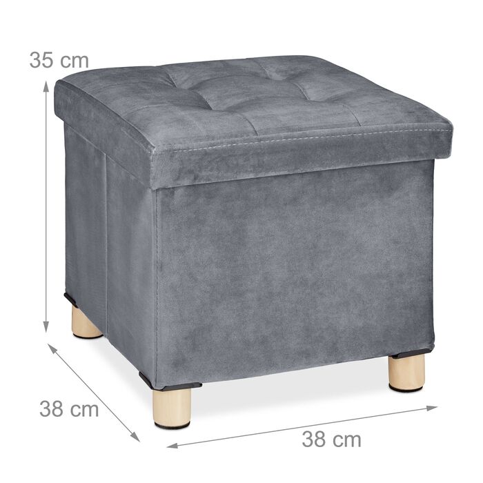 Зручний пуф Relaxdays з підспівателем