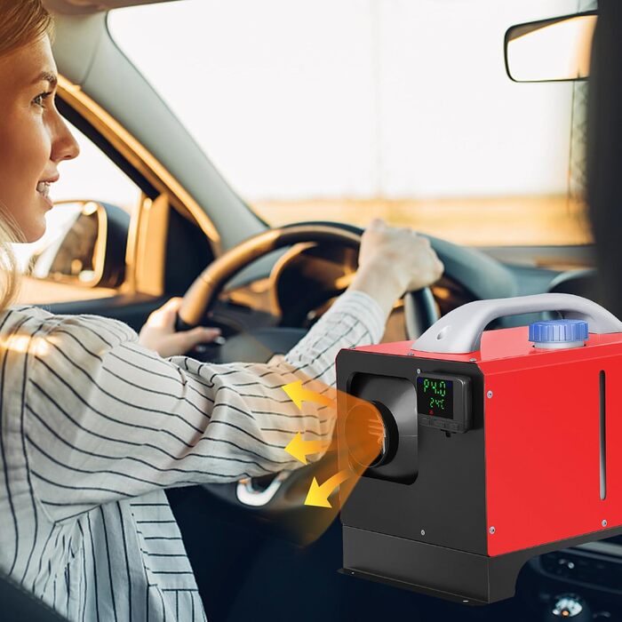 Автономний дизельний опалювач VEVOR 12V 8kW з LCD-дисплеєм, пультом дистанційного керування та Bluetooth, 10м, 0.16-0.52 л/год