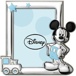 Дитячі Рамки для фотографій Disney, які можна покласти на місце-срібні - ідеально підходять для тумбочки в дитячій - ідеально підходять в якості подарунка на Хрещення або день народження-Дизайн Міккі Мауса окремо