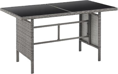 Садовий кутовий диван SVITA Madison Rattan-Lounge з ротангу сірого кольору для тераси та саду