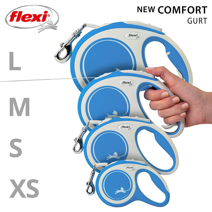 Гнучкий рулонний шнур Kerbl New Comfort-від 8 метрів до 50 кг - синій -