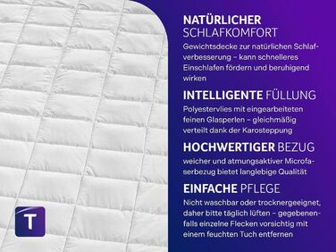 Ковдра для розслаблення Traumnacht, 135x200 см, 4 кг, для дорослих, сертифікат Öko-Tex, німецька якість