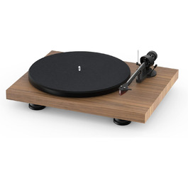 Програвач вінілу Pro-Ject Debut Carbon EVO з карбоновим тонармом, електронним перемиканням швидкостей та картриджем Ortofon 2M Red, натуральний горіх