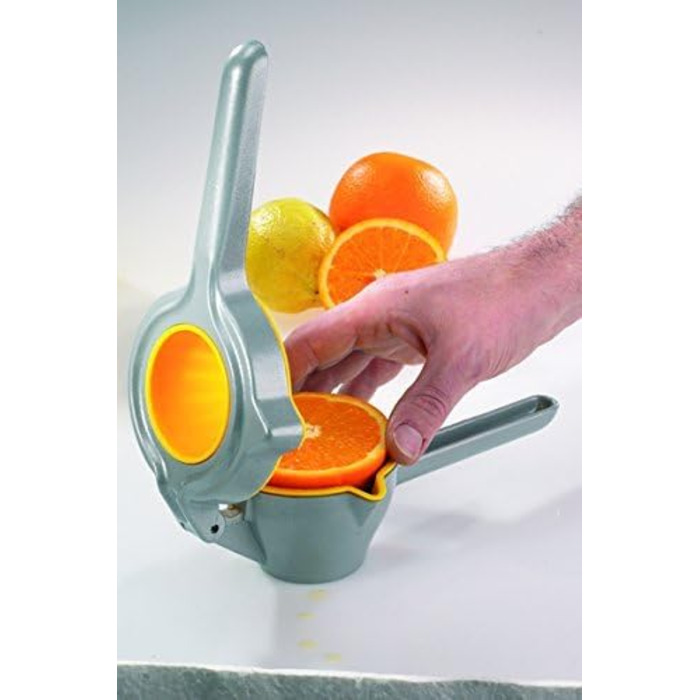 Соковижималка Westmark/Соковижималка для апельсинів/фруктів/цитрусових, алюміній, харчова/пластикова, лаймова, срібляста/жовта, 50002260, 237 x 116 x 69 мм