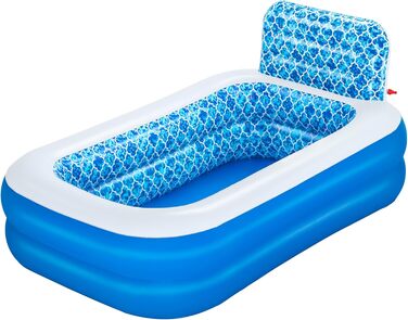 Басейн Bestway Family Waterfall Oasis з водяним розпилювачем, 229x152x96 см, синій