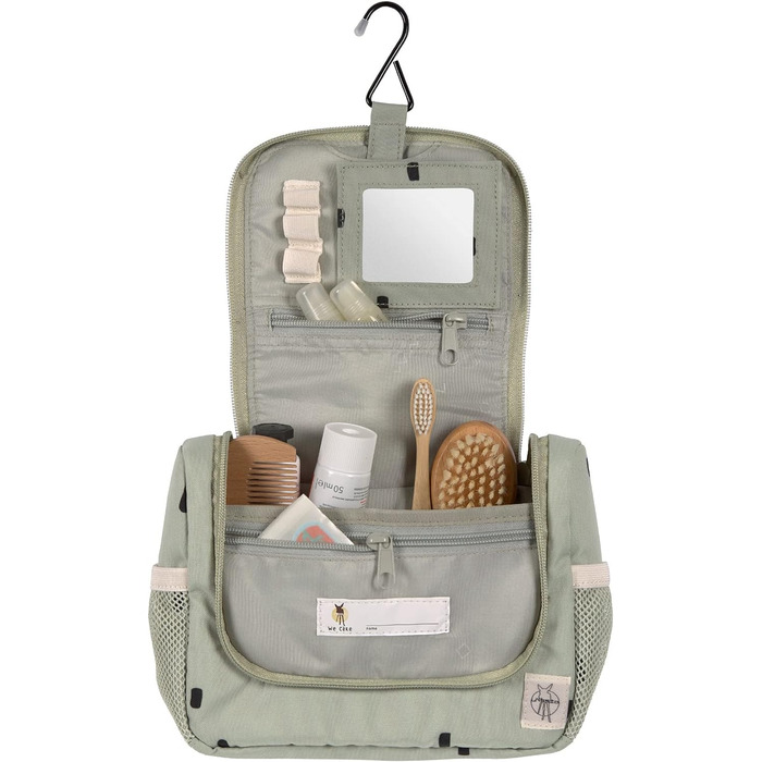 Дитяча сумка для туалетного приладдя Мішок для прання Мішок для підвішування, 20 см/Міні-мішок для прання (Happy Prints Olive)