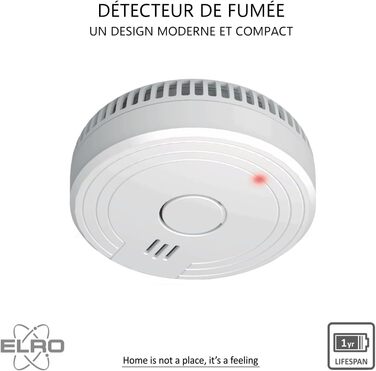 Датчик диму ELRO FS1801 - 10 шт. Відповідає стандарту EN14604