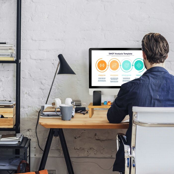 Підставка для монітора Relaxdays з бамбука