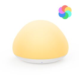 Нічник дитячий JolyWell RGB, силіконовий, USB акумулятор, з таймером, димування, сенсорний, для ліжечка, декор кімнати, подарунок білий