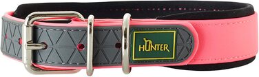 Зручний нашийник для собак Hunter COMFORT, пластиковий матеріал, неопрен, (неоново-рожевий, 35 XS-S)