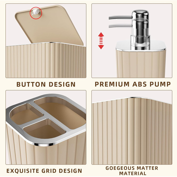 Набір аксесуарів для ванної кімнати, 25 предметів, салатовий, з душовою завісою та килимками