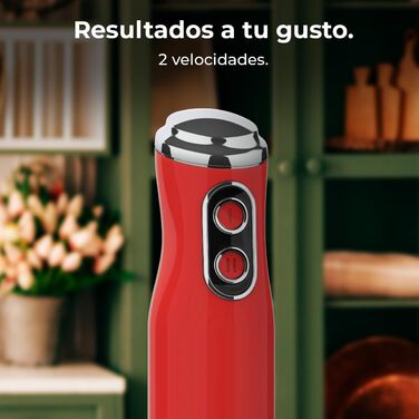 Міксер ручний Cecotec Retro Power 1200MAX, 1200 Вт, 0,5 л, червоний (Vintage)