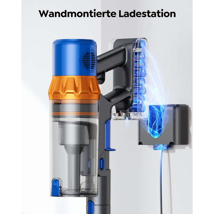 Акумуляторний пилосос SunSare бездротовий 600W 50000Pa 65хв з насадкою 1м, аромафункцією, гнучким шлангом, тримачем для зарядки, автоматичним режимом для підлоги, килимів, шерсті тварин