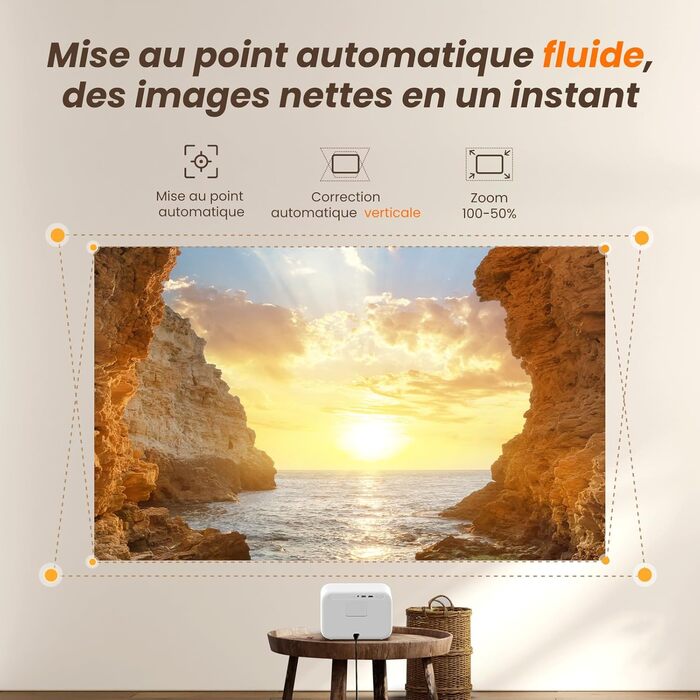 JBL Beamer Sound: LED проєктор Yaber L2s з автофокусом, WiFi 6, Bluetooth 5.1 для домашнього кінотеатру