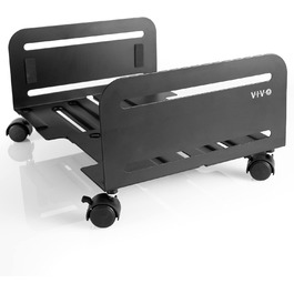 Підставка для ПК VIVO CART-PC01L: мобільна, регульована, для системних блоків ATX, чорна