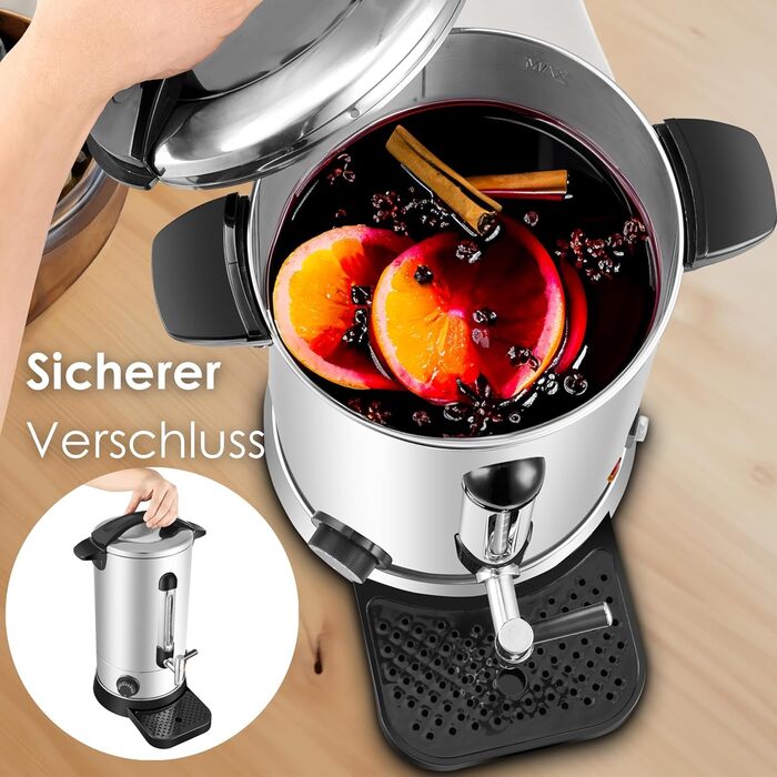 Нагрівач води 10 літрів: чайник, диспенсер для гарячих напоїв, термопот, бойлер для води 30-110°C