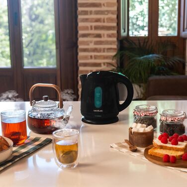 Електричний чайник Cecotec Thermosense 140 Black – 1 л, 2200 Вт, антинакипний фільтр, без BPA