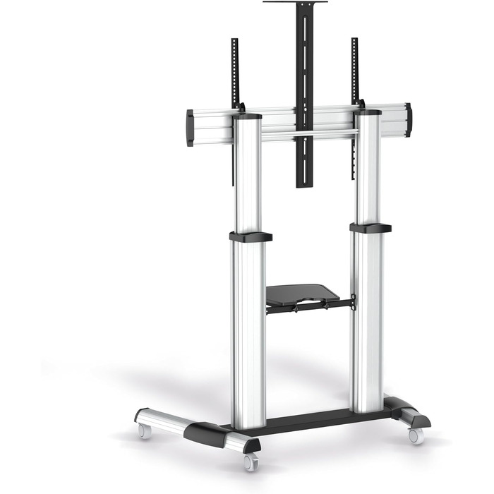 Підставка для телевізора Conecto TV Stand - мобільна, поворотна, регульована по висоті, 55-100 дюймів, модель LM-FS03G, срібна