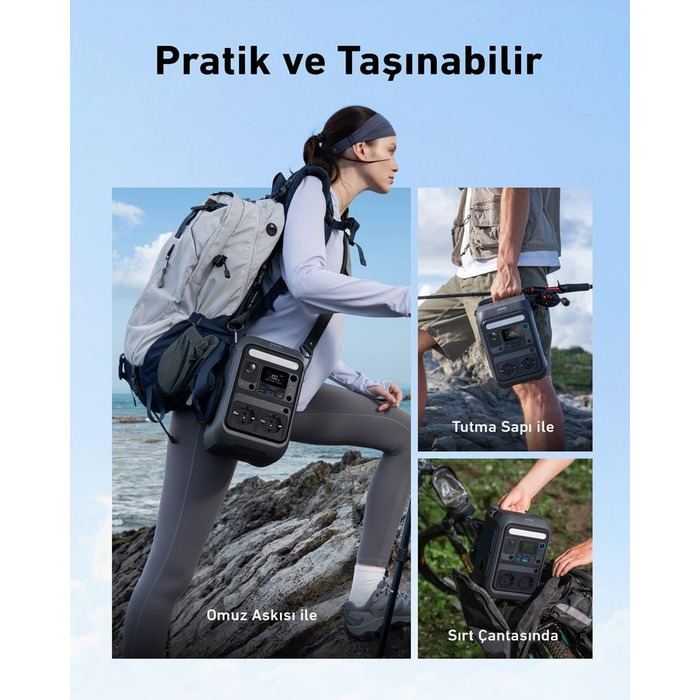 Портативна електростанція Anker SOLIX C300X, ємність 288 Wh, номінальна потужність 600 W